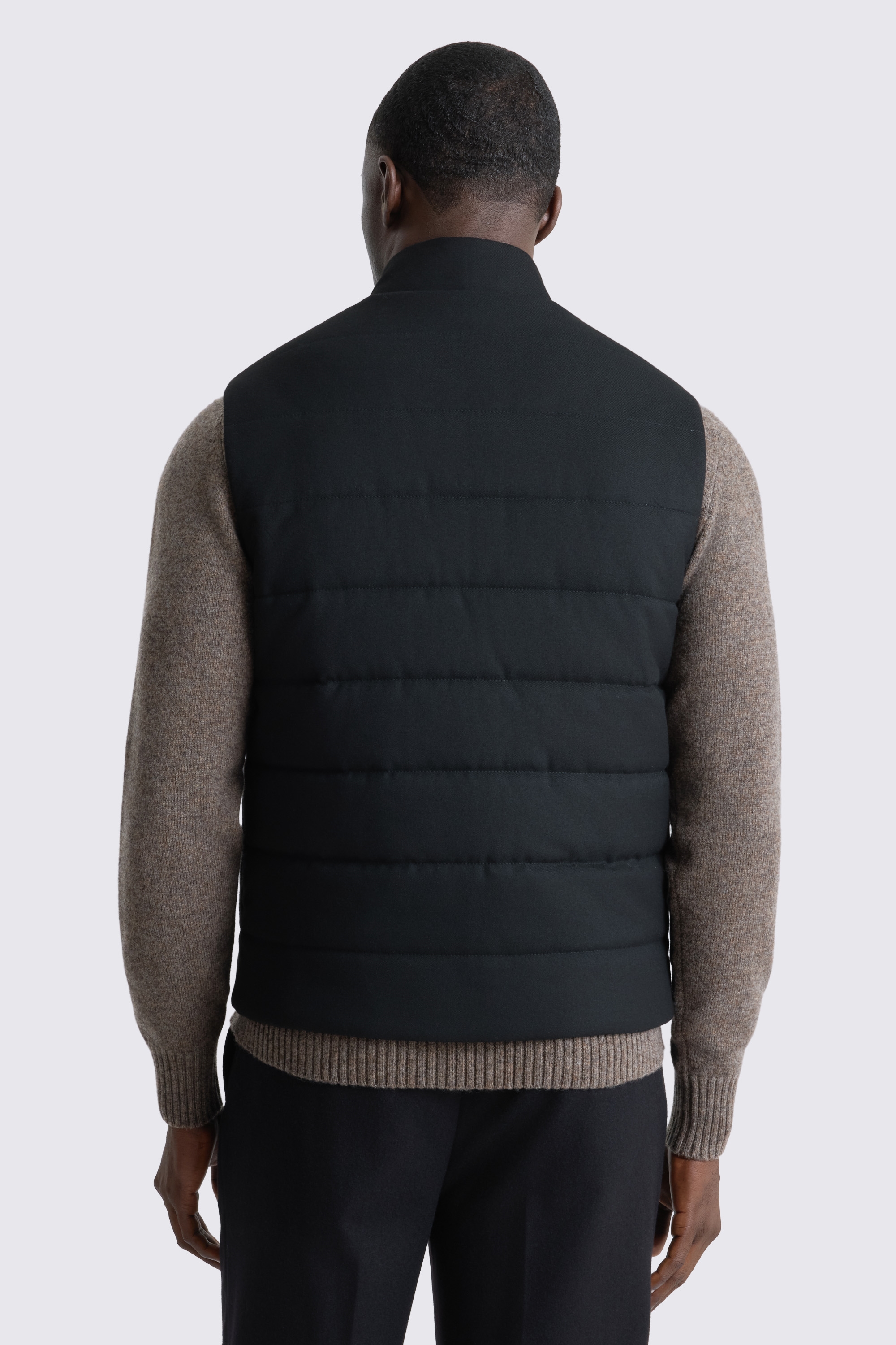 Black Flannel Gilet