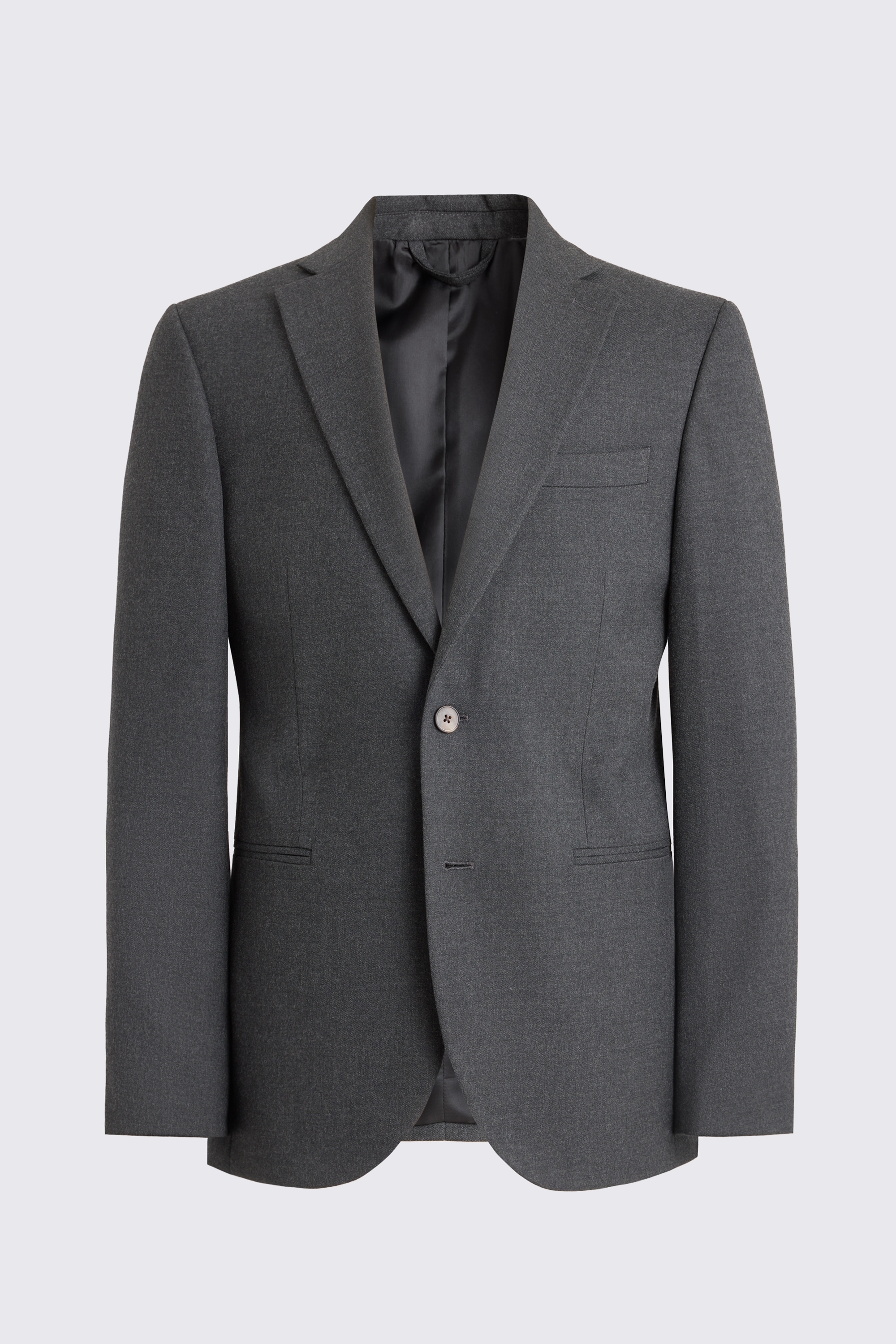 Slim Fit Charcoal Flannel Suit Jacket 
