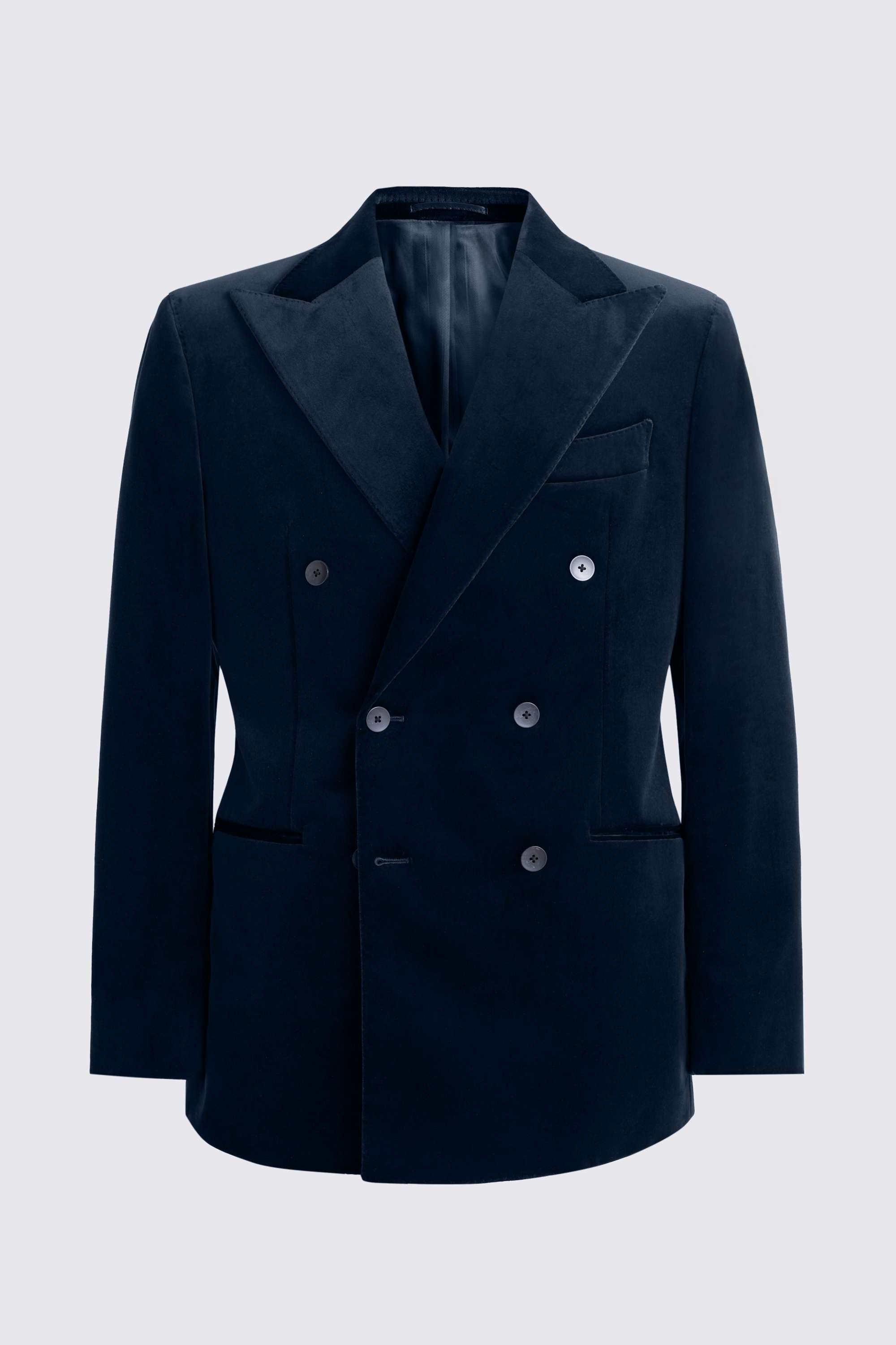 Italian Tailored Fit Teal Velvet Suit Jacket