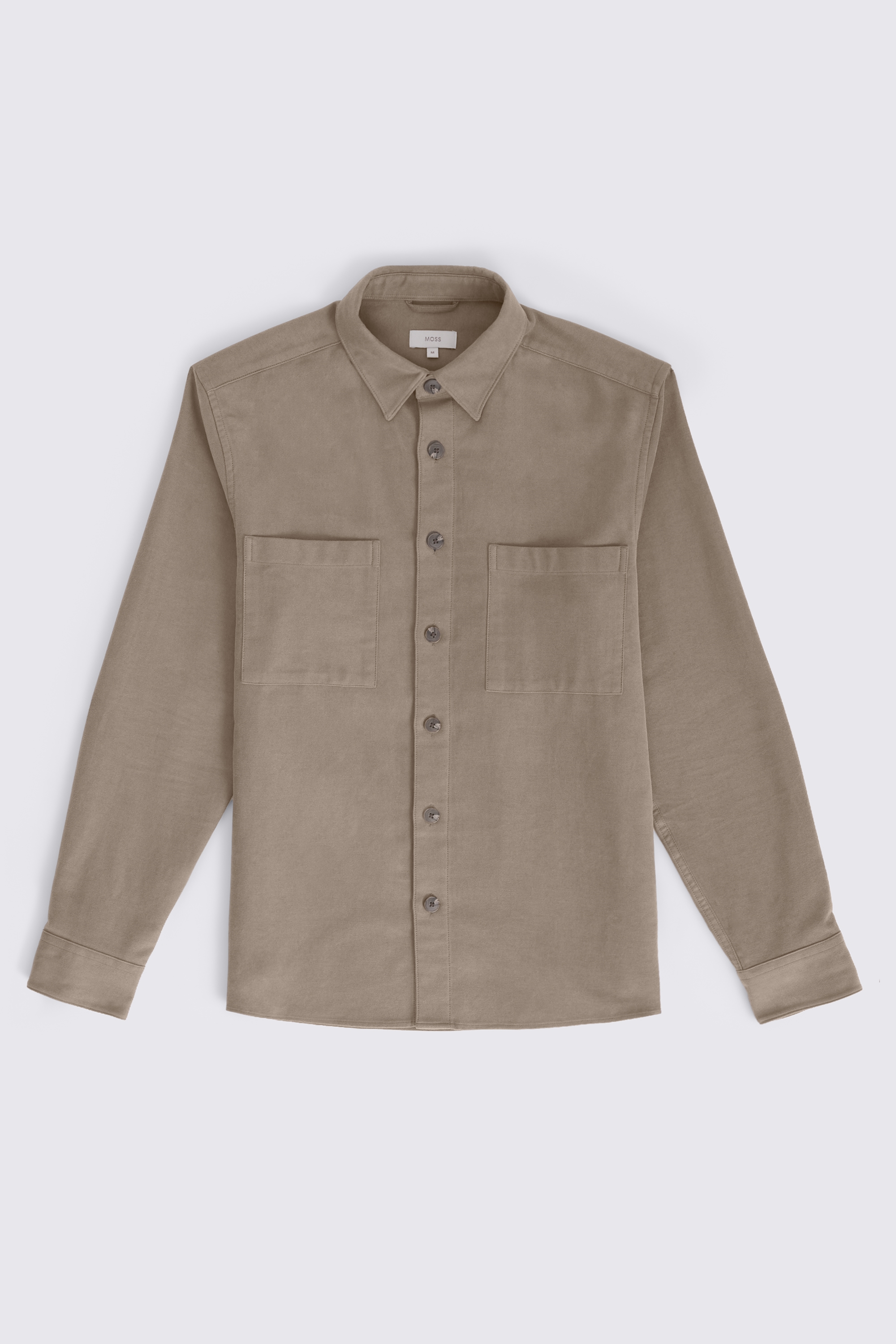 Italian Taupe Moleskin Overshirt