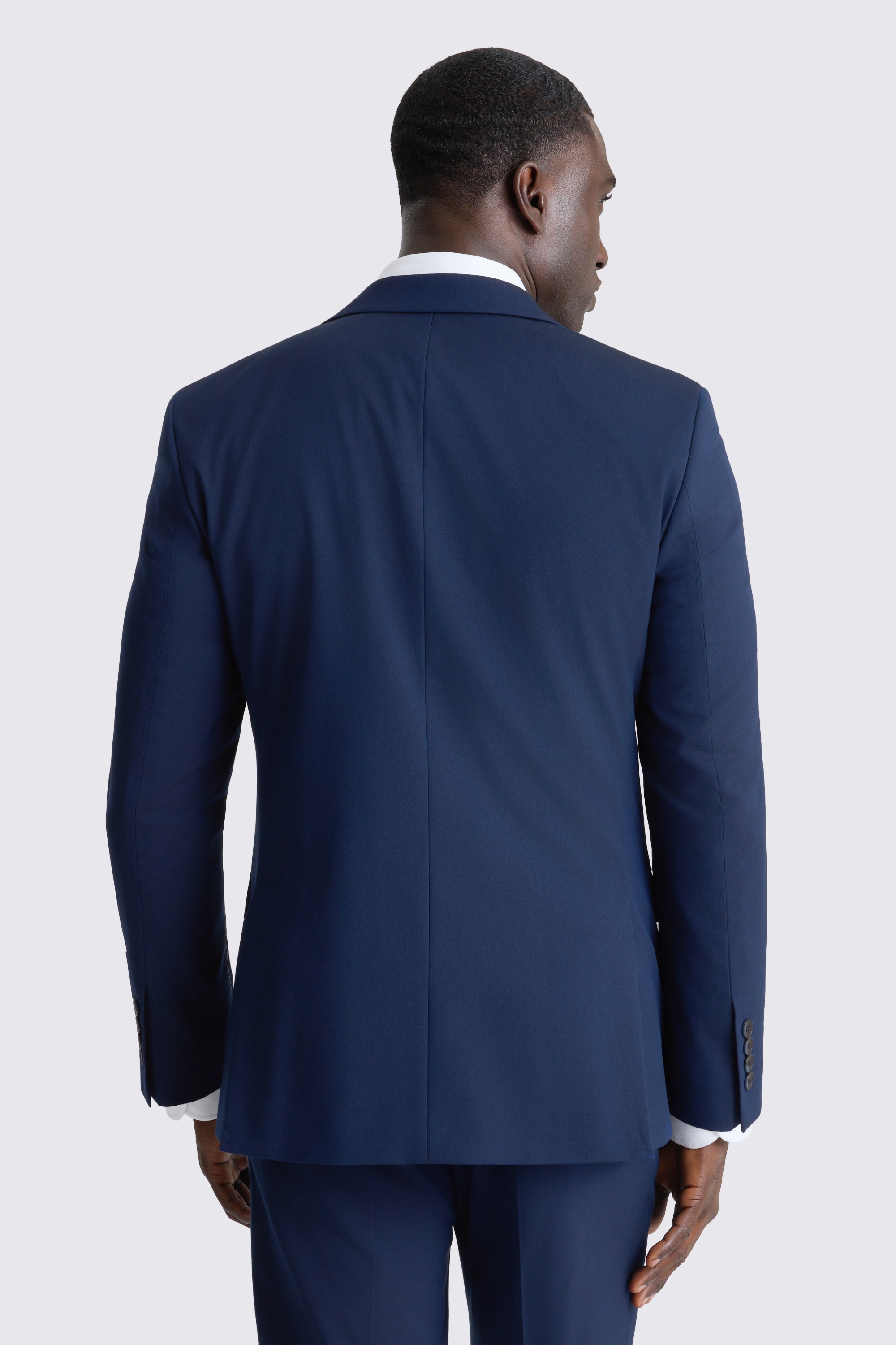Tailored Fit Blue Suit Jacket