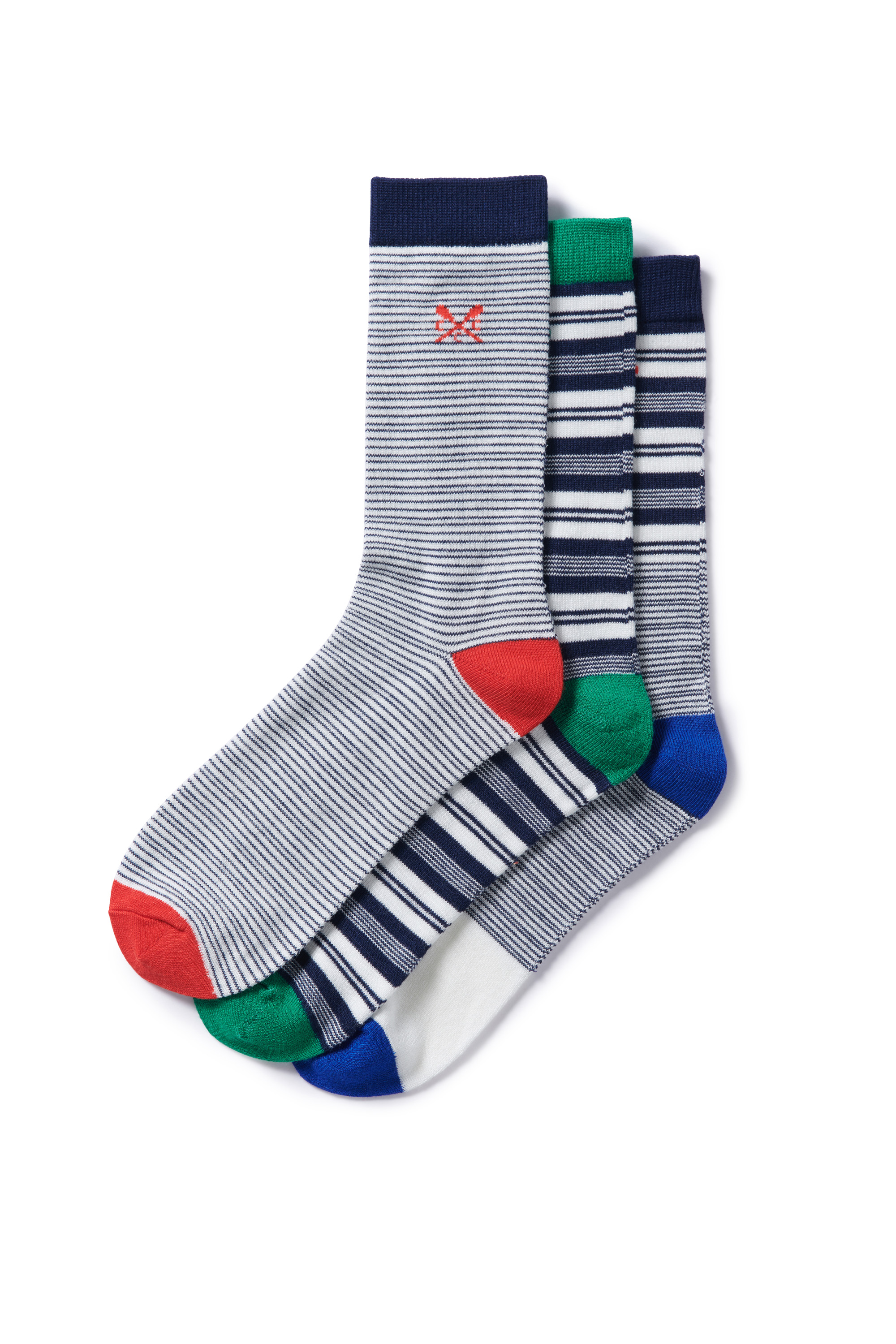 Crew Clothing Navy Stripe Socks