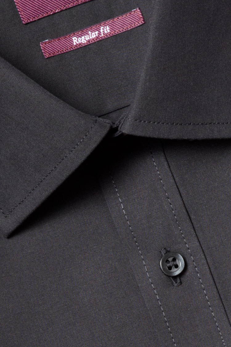 Regular Fit Black Non Iron Shirt
