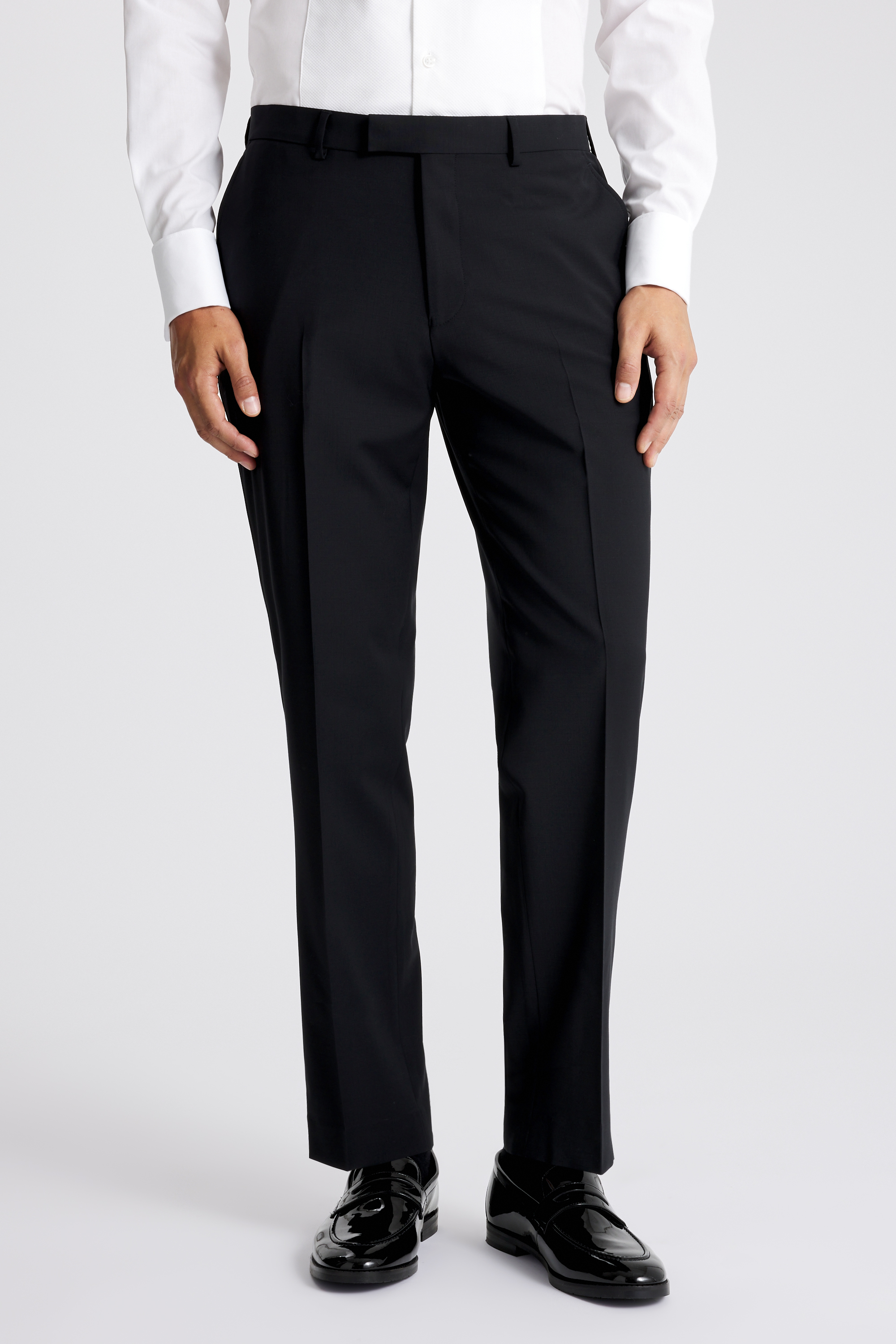 Regular Fit Performance Black Dress Pants