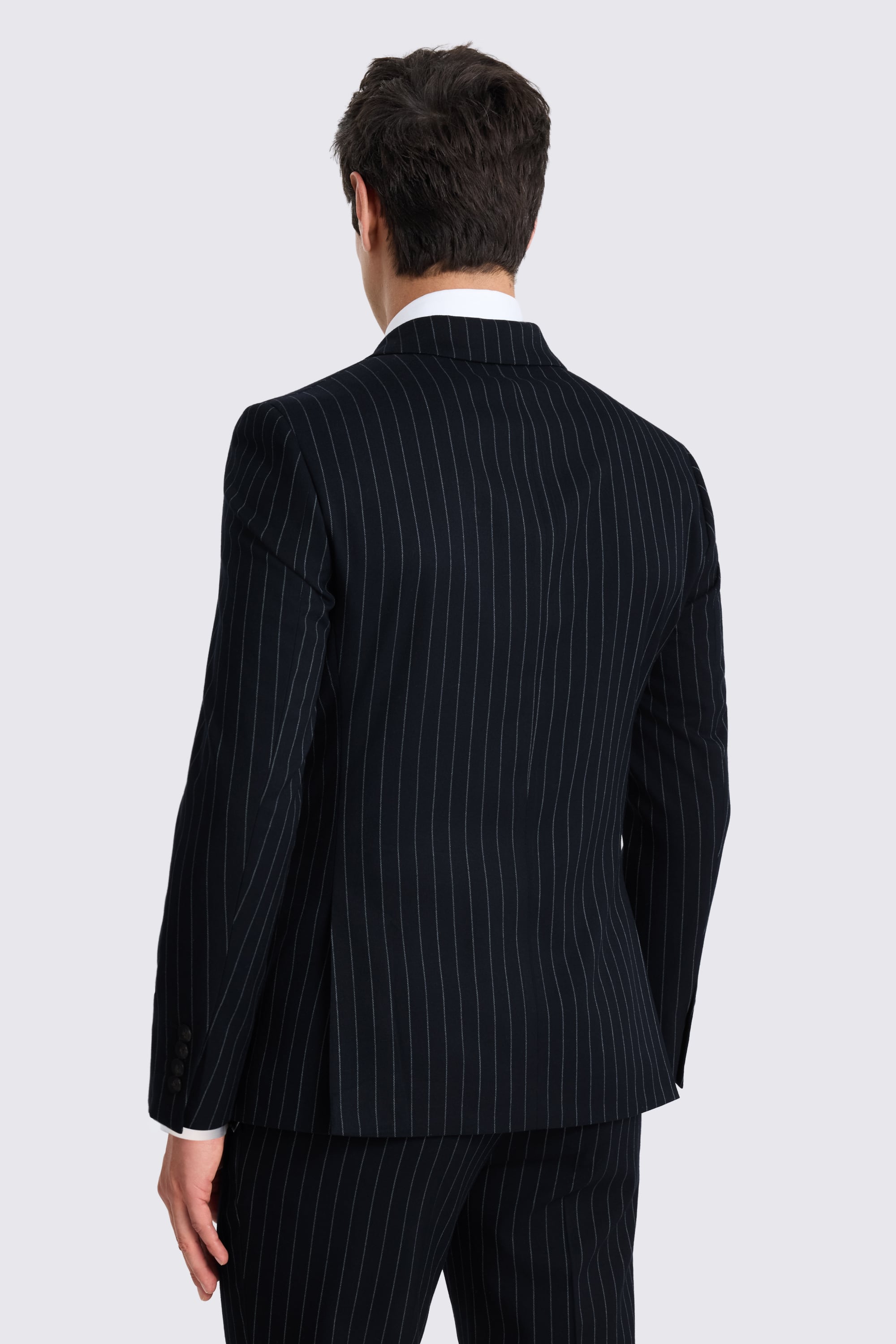 Slim Fit Navy Stripe Suit