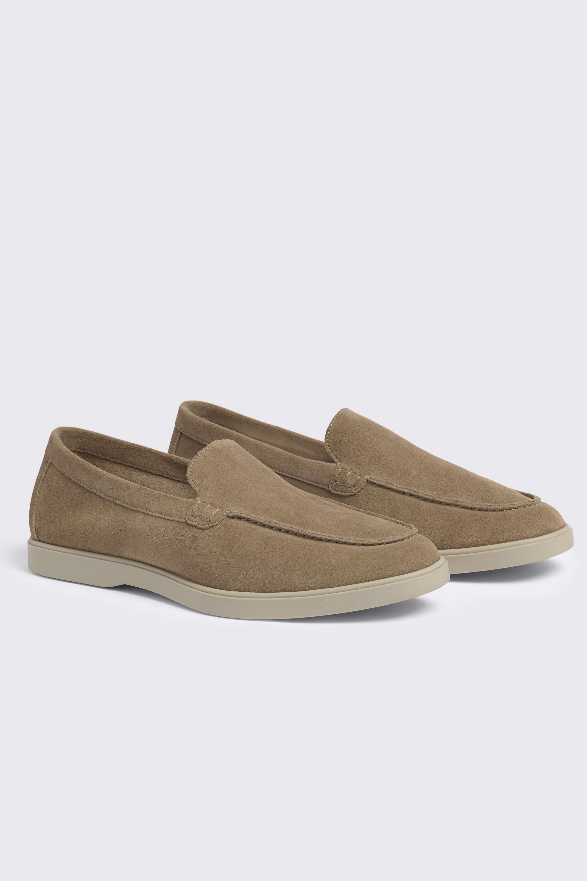 Dark Taupe Lewisham Relaxed Suede Loafers