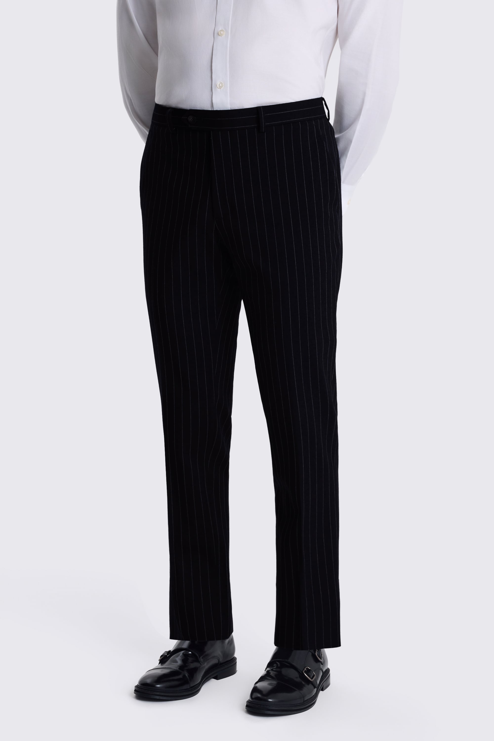 Slim Fit Navy Stripe Suit