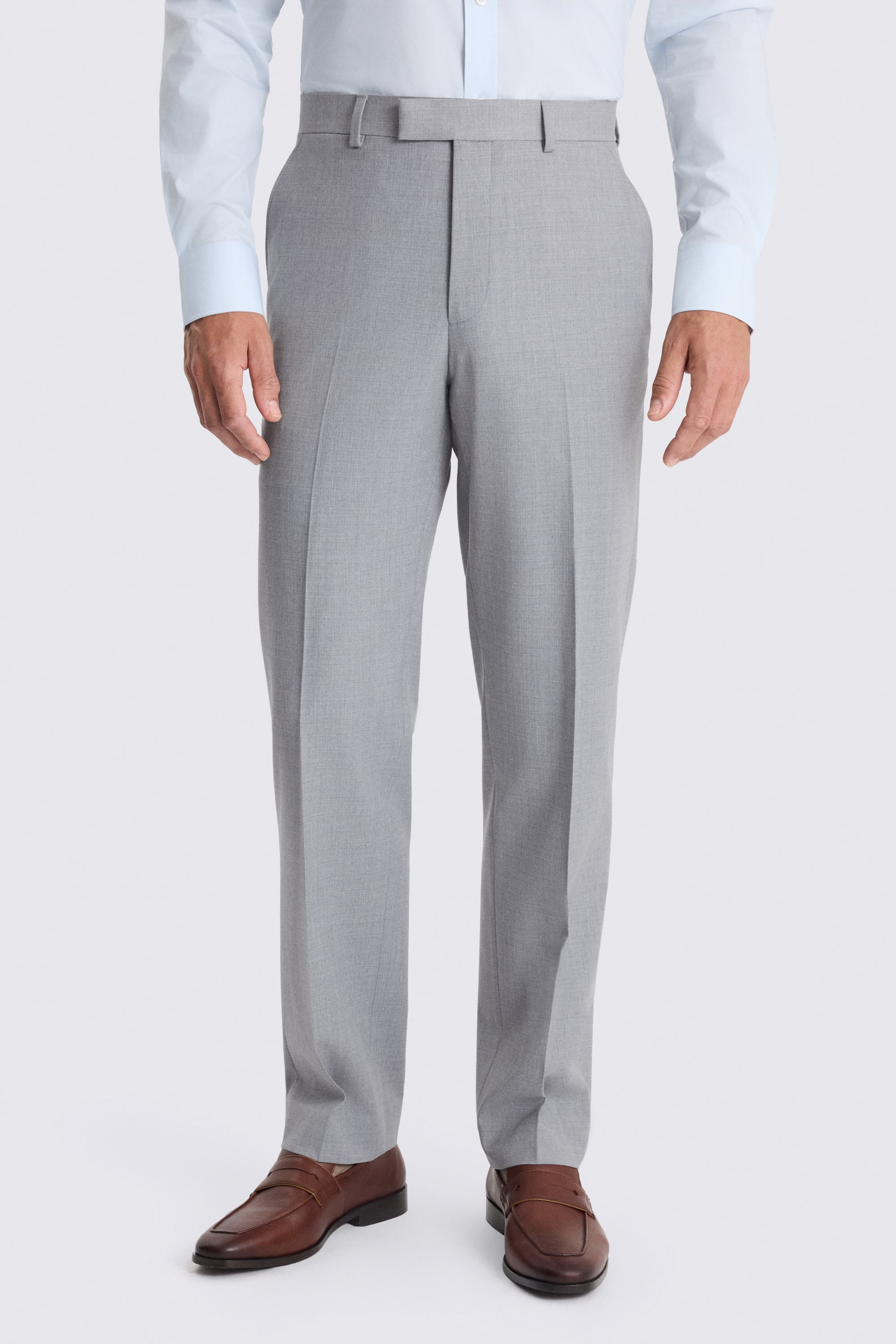 Regular Fit Grey Stretch Suit