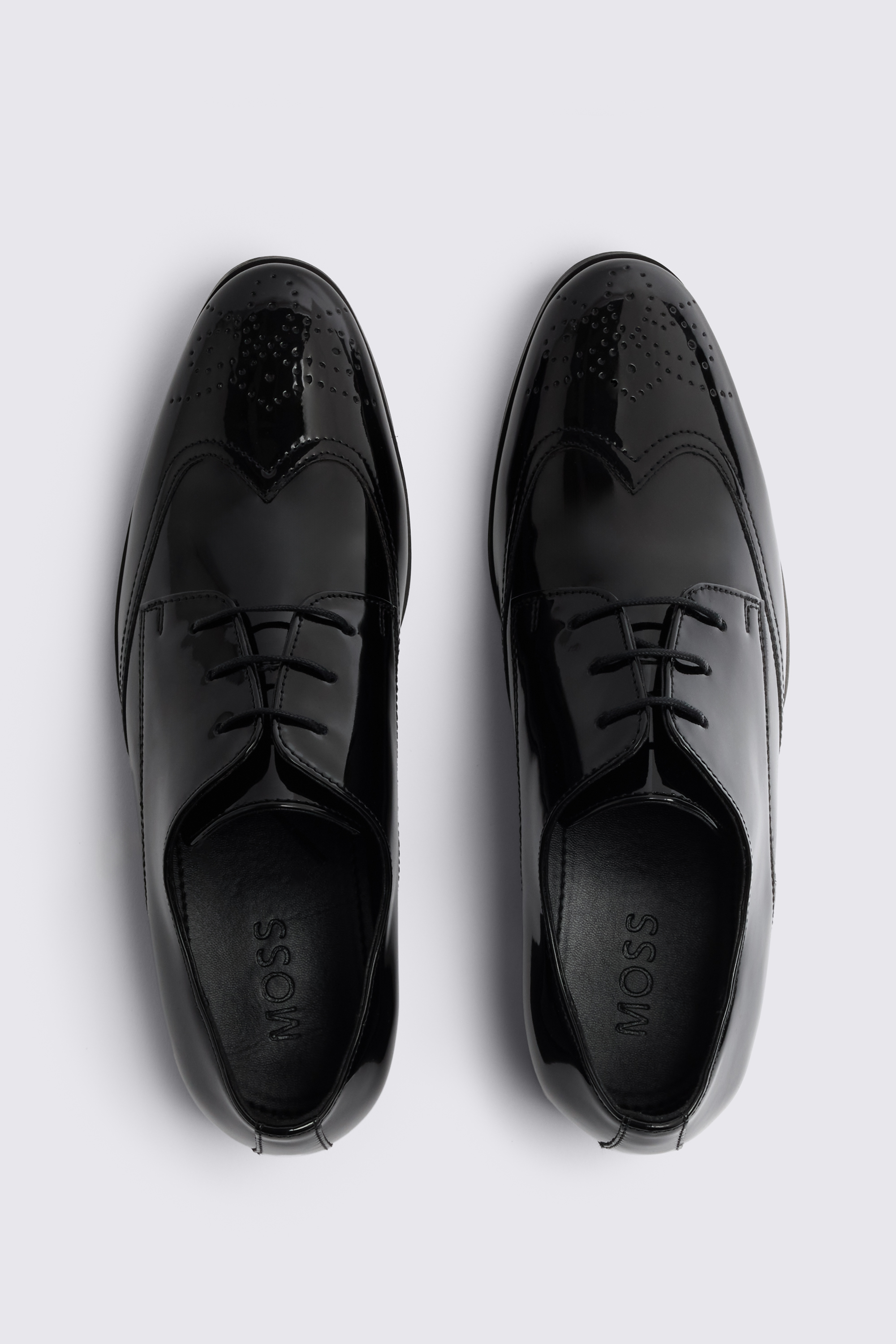 Kensington Black Patent Dress Brogue