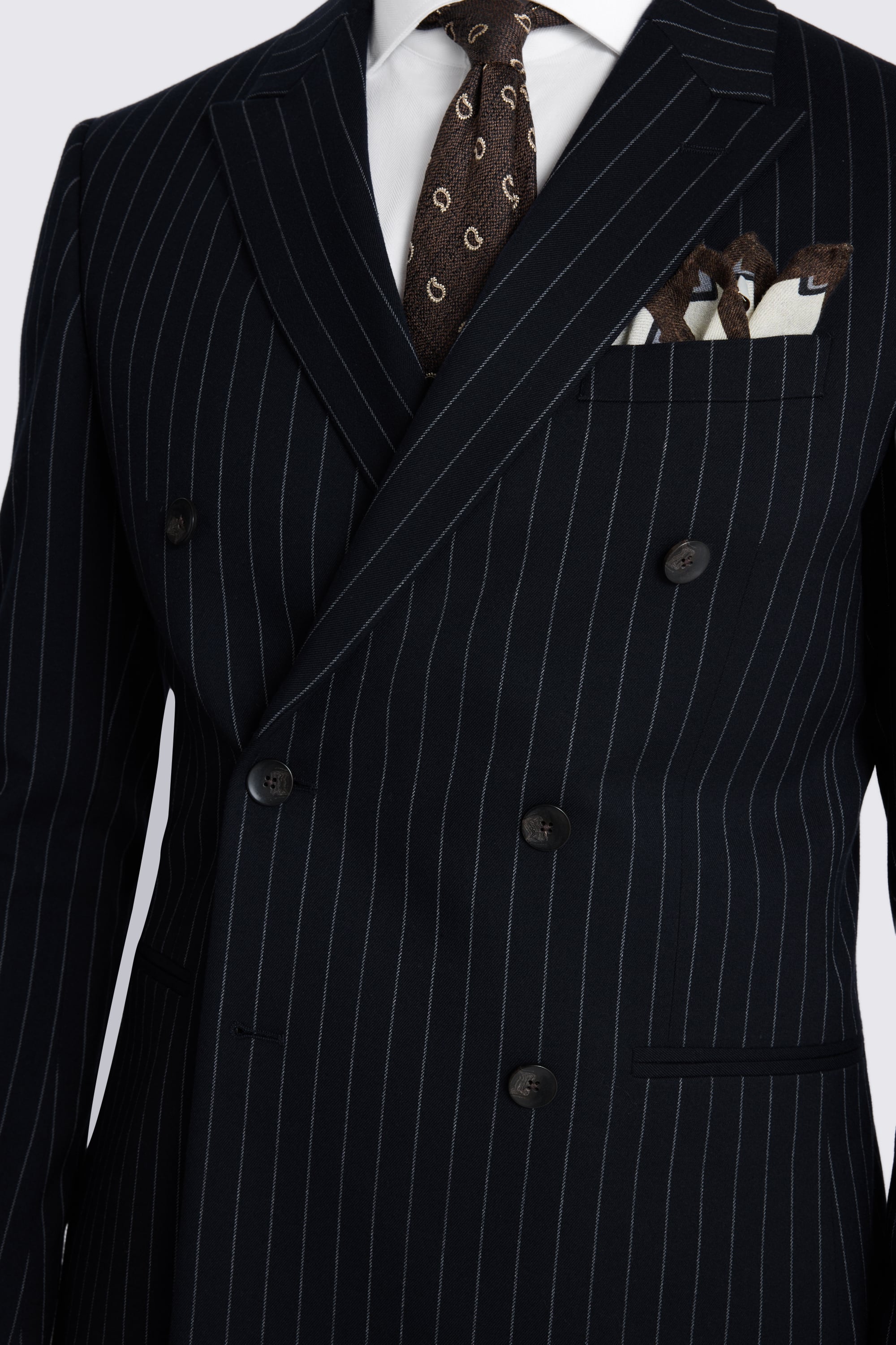 Slim Fit Navy Stripe Suit