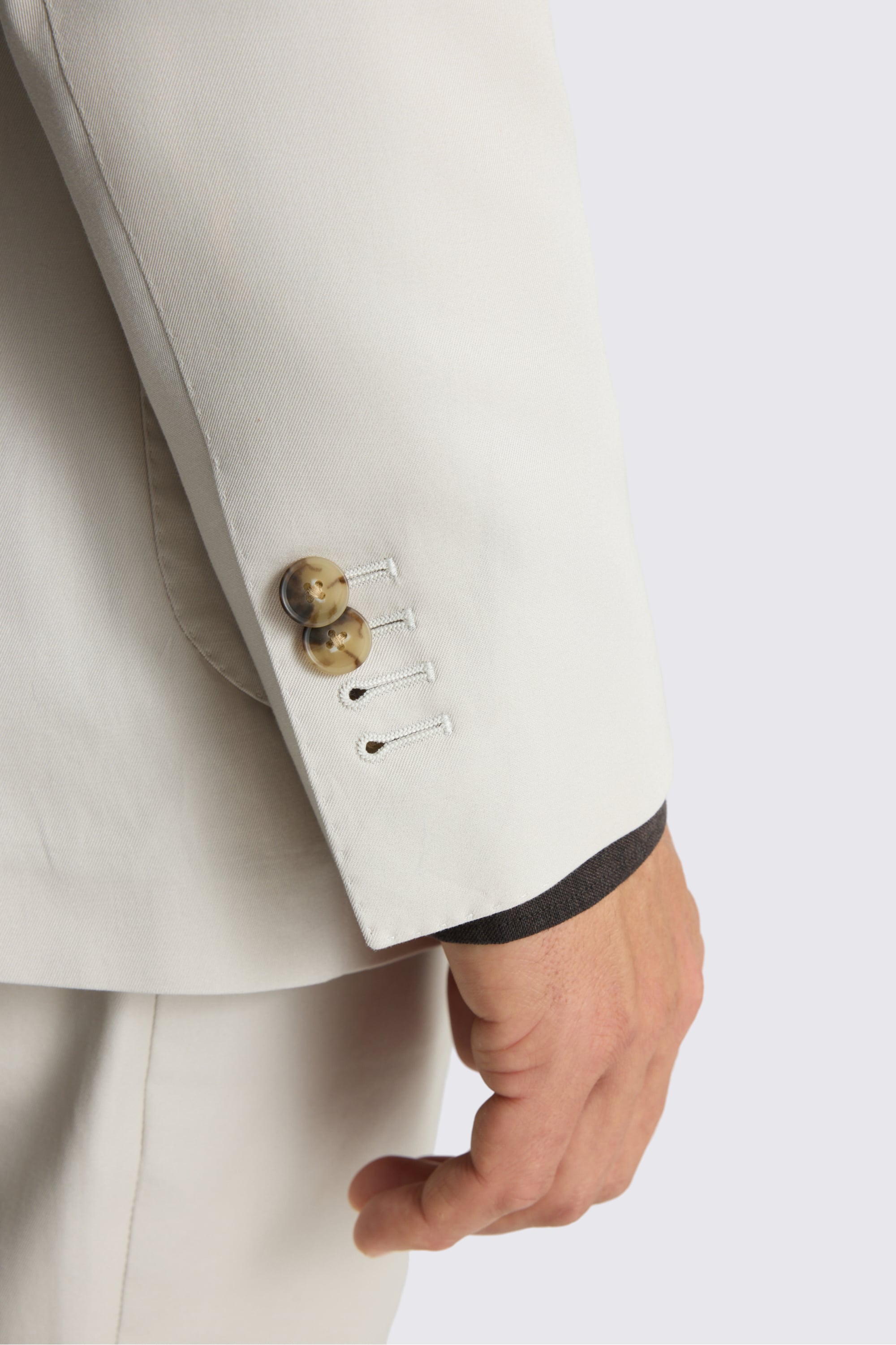 Italian Tailored Fit Neutral Cotton Suit
