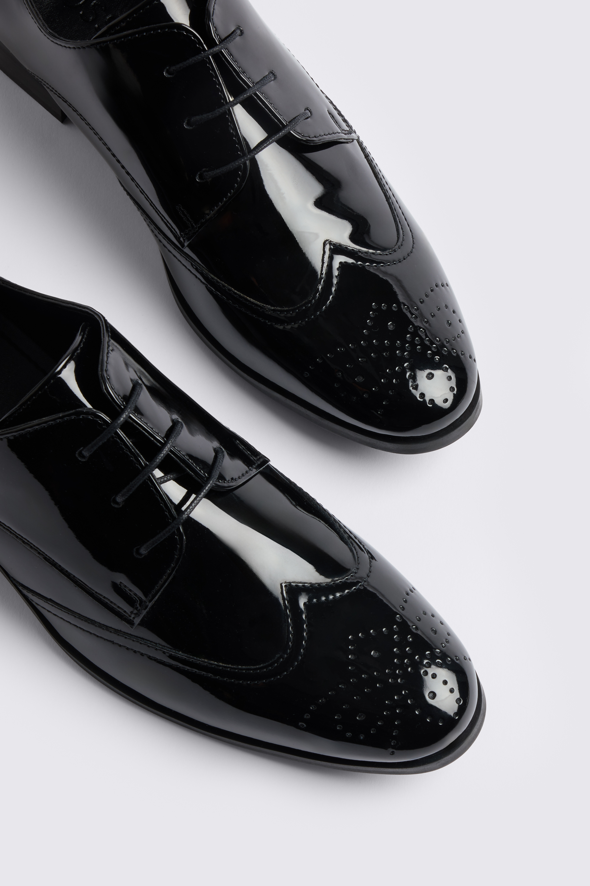 Kensington Black Patent Dress Brogue