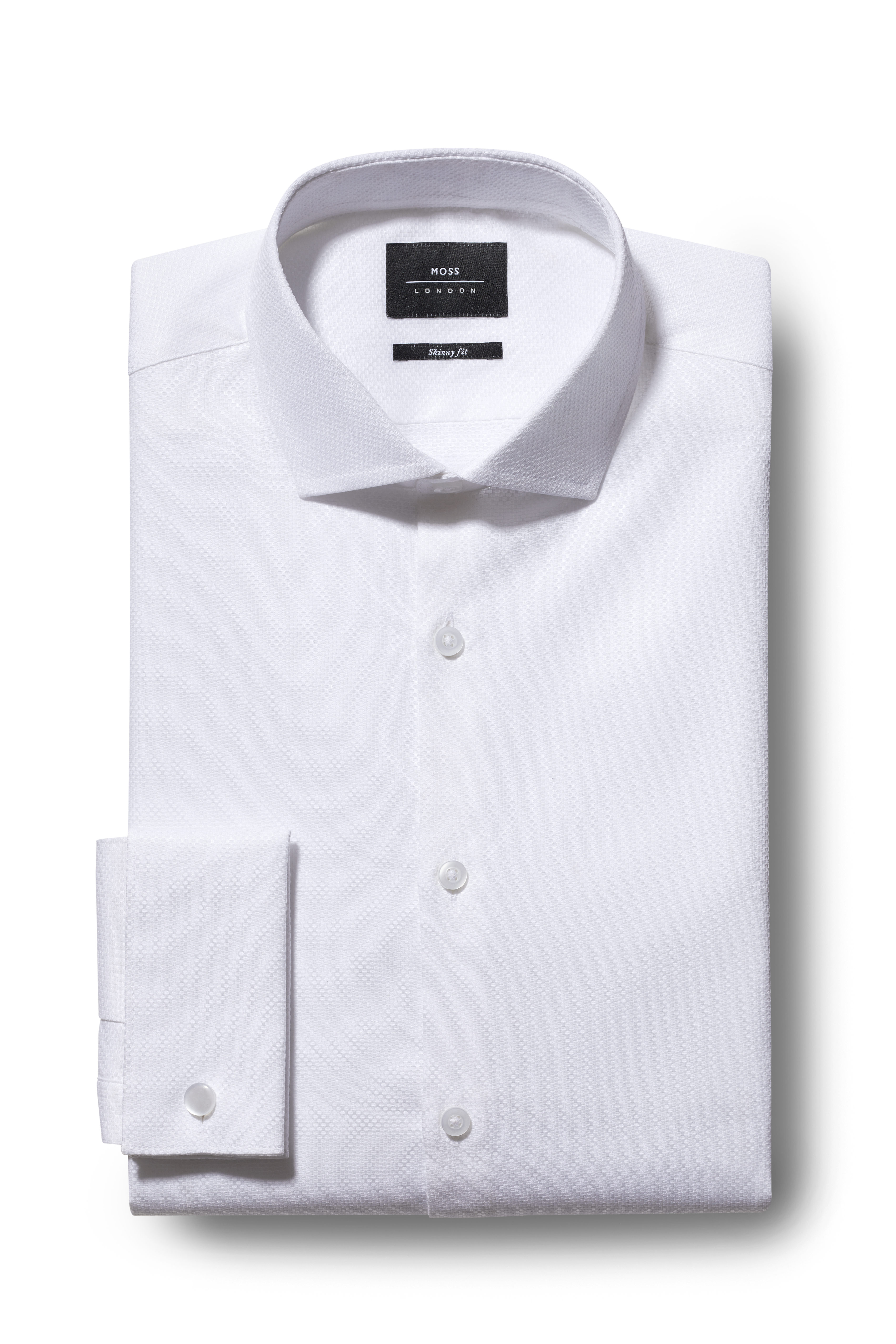 mens double cuff white shirt uk