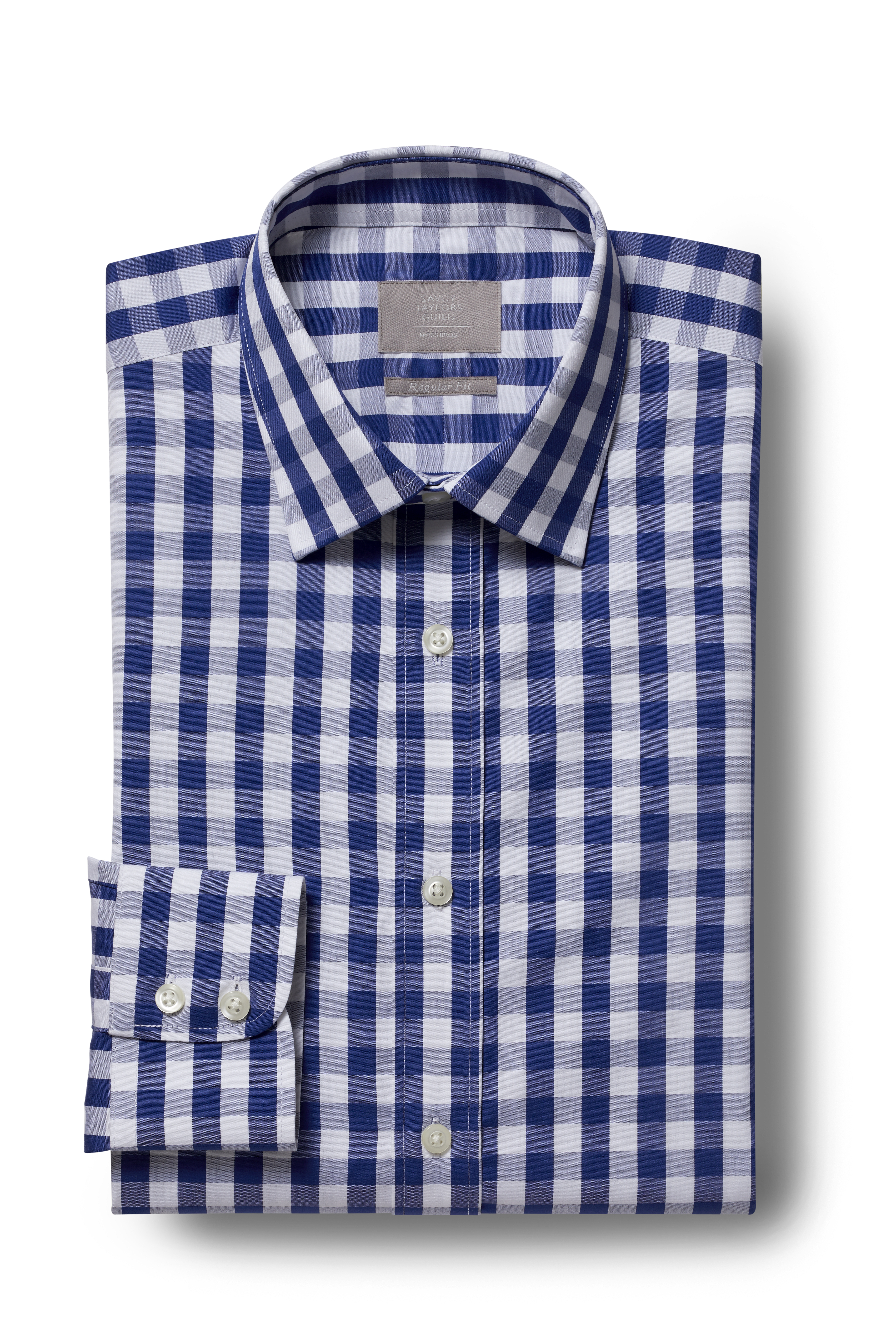 navy blue gingham shirt