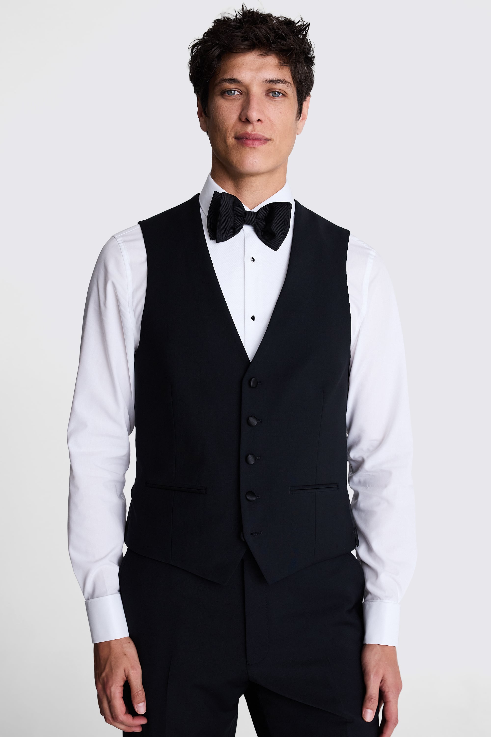 Tailored Fit Black Peak Lapel Performance Tuxedo