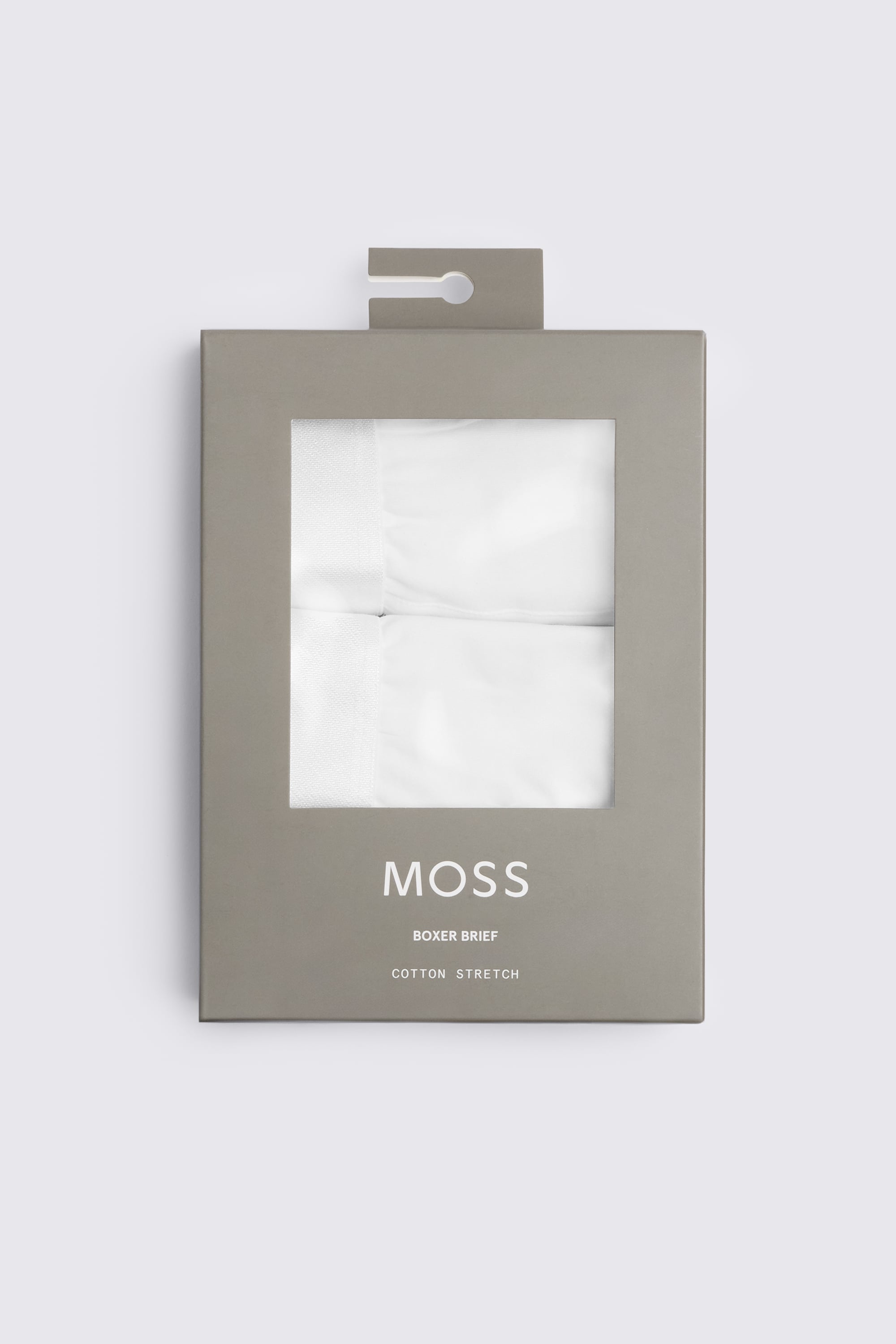 White Cotton-Stretch Boxer Briefs 3 Pack